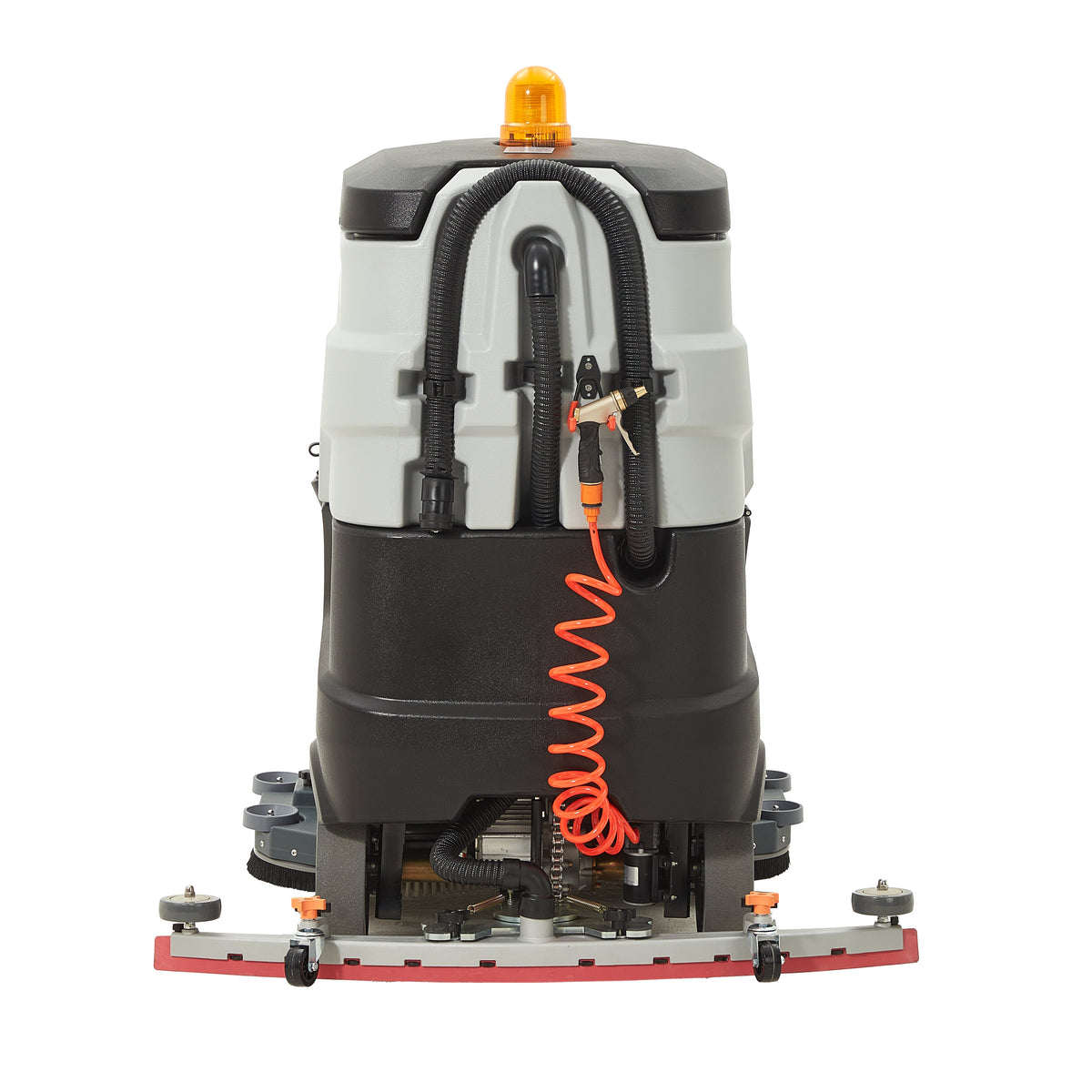 Battery Powered Ride-On Floor Scrubber Machine, 38" Brush, 48" Squeegee