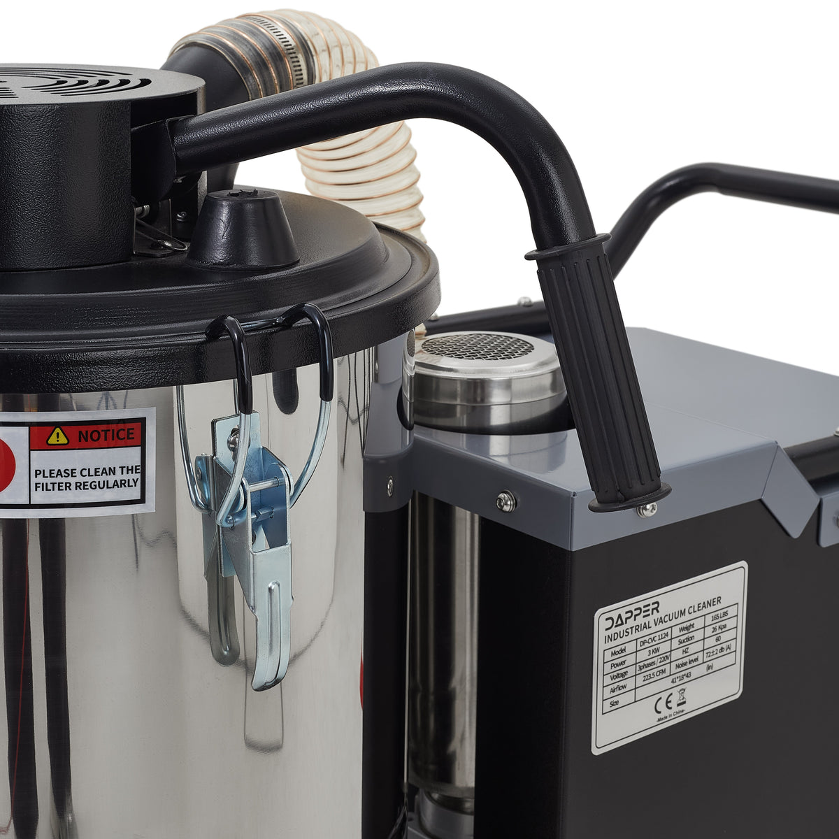 14.5 Gal Wet Dry Vacuum 6.84 HP 3-Phase 220V