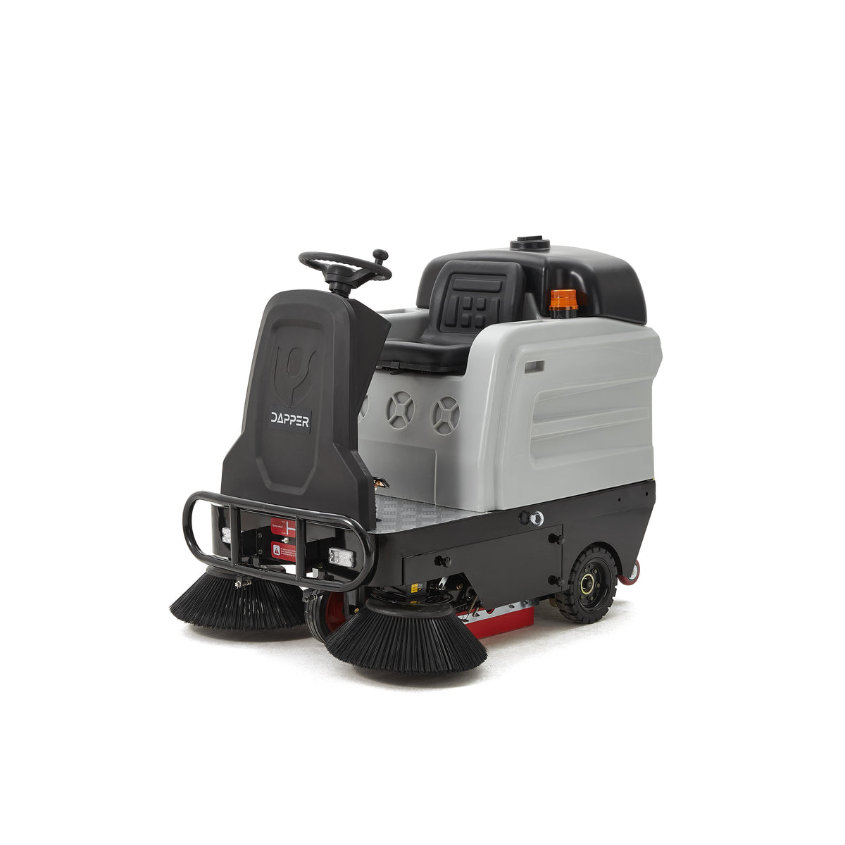 Ride-On Floor Sweeper 49" Sweeping Width 25 Gal 77,500 sq ft/hr 6 MPH