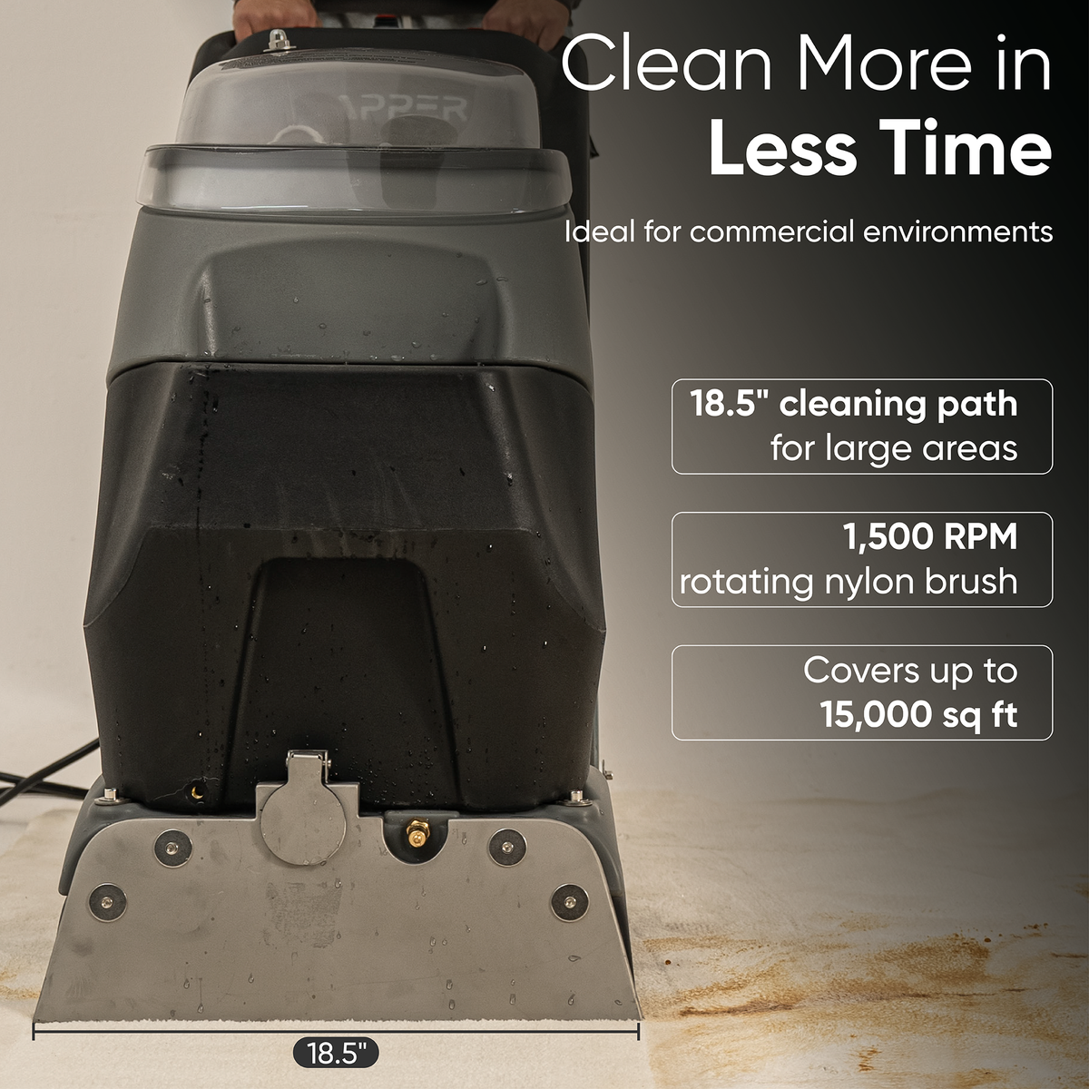 4-in-1 Cold Water Carpet Extractor Machine with Steam, Upholstery & Floor Wand