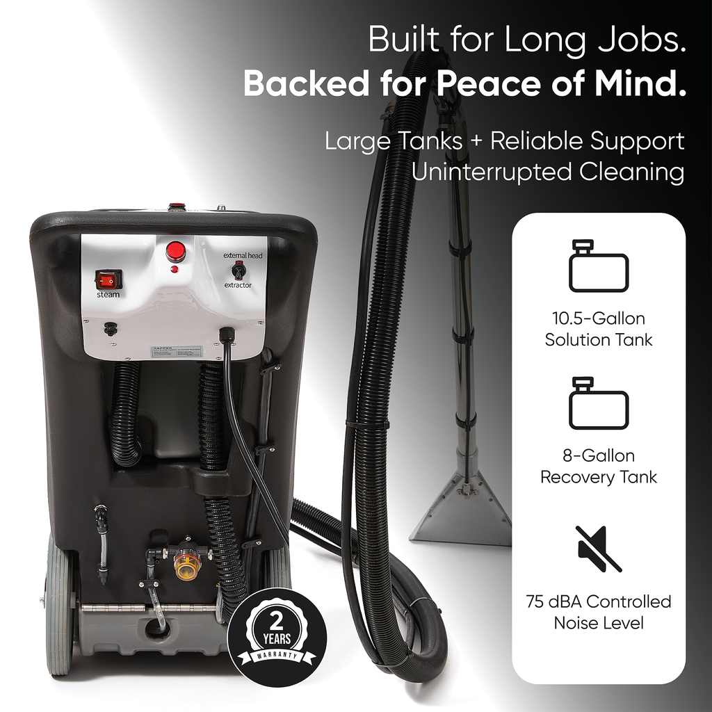 4-in-1 Cold Water Carpet Extractor Machine with Steam, Upholstery & Floor Wand