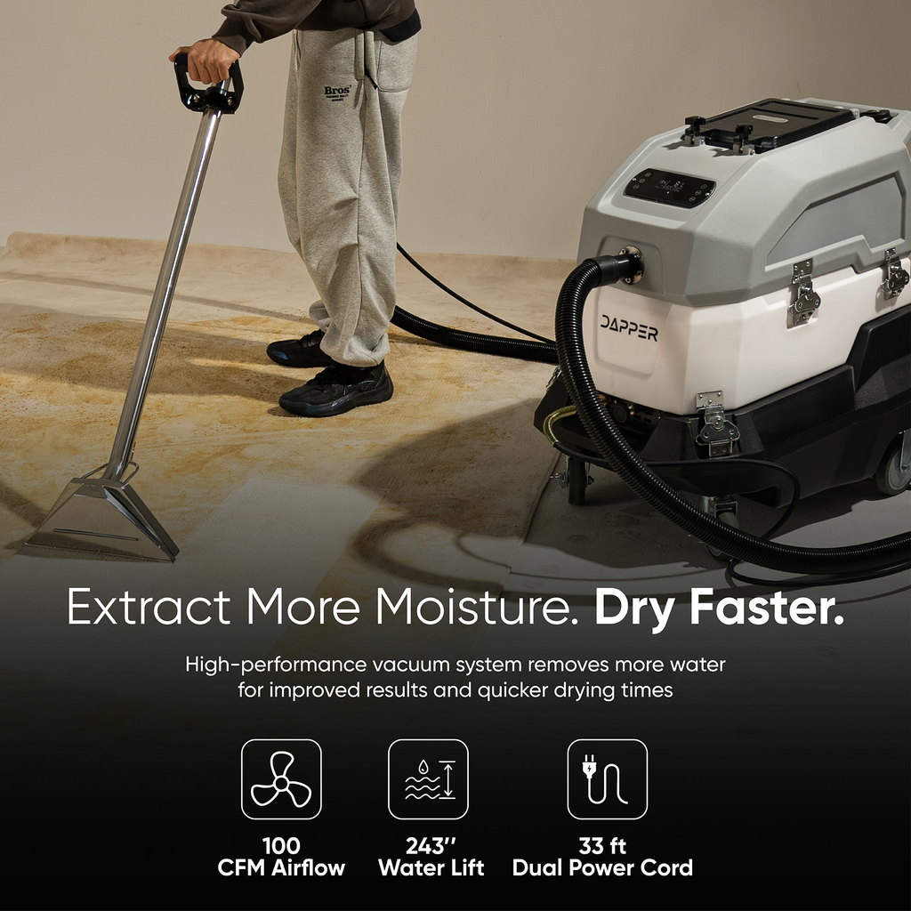 Hot Water Carpet and Upholstery Extractor Machine 8 Gal Tank