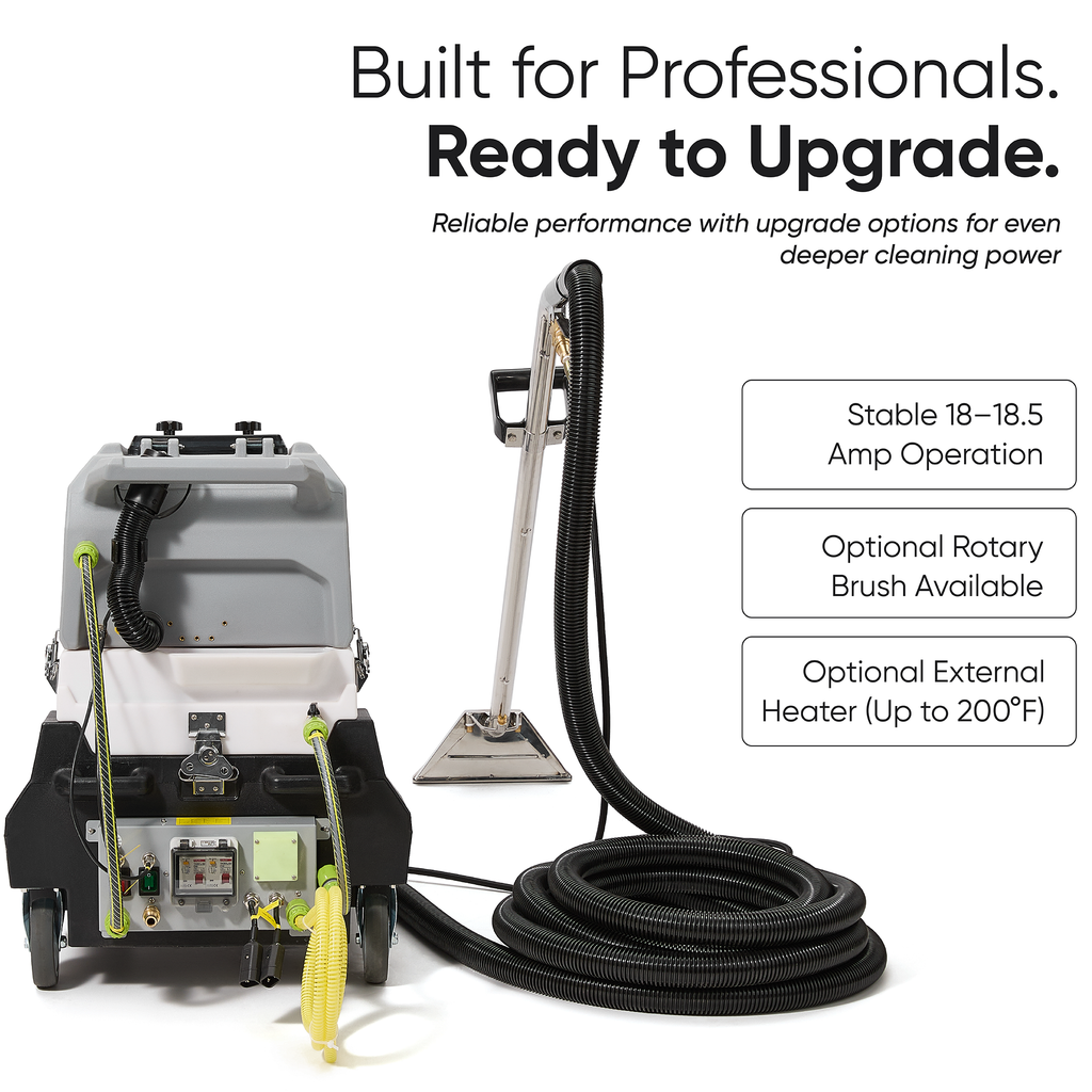 Hot Water Carpet and Upholstery Extractor Machine 8 Gal Tank