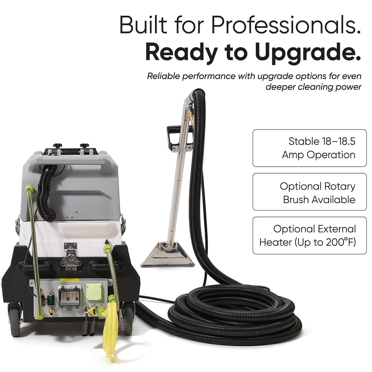 Hot Water Carpet and Upholstery Extractor Machine 8 Gal Tank