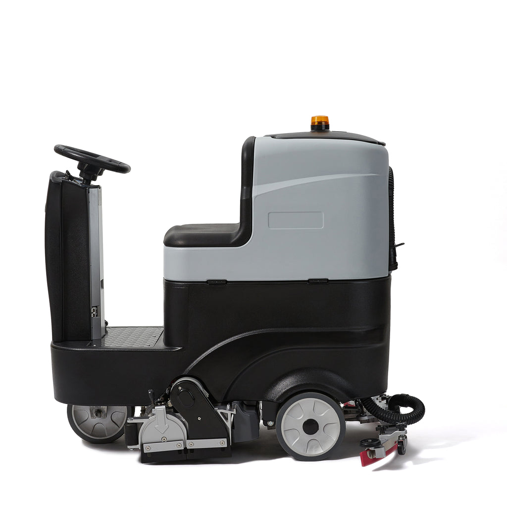 Ride on Sweep & Scrub Floor Cleaning Machine 25.5 in. Cleaning Path, 39.5 in. Squeegee