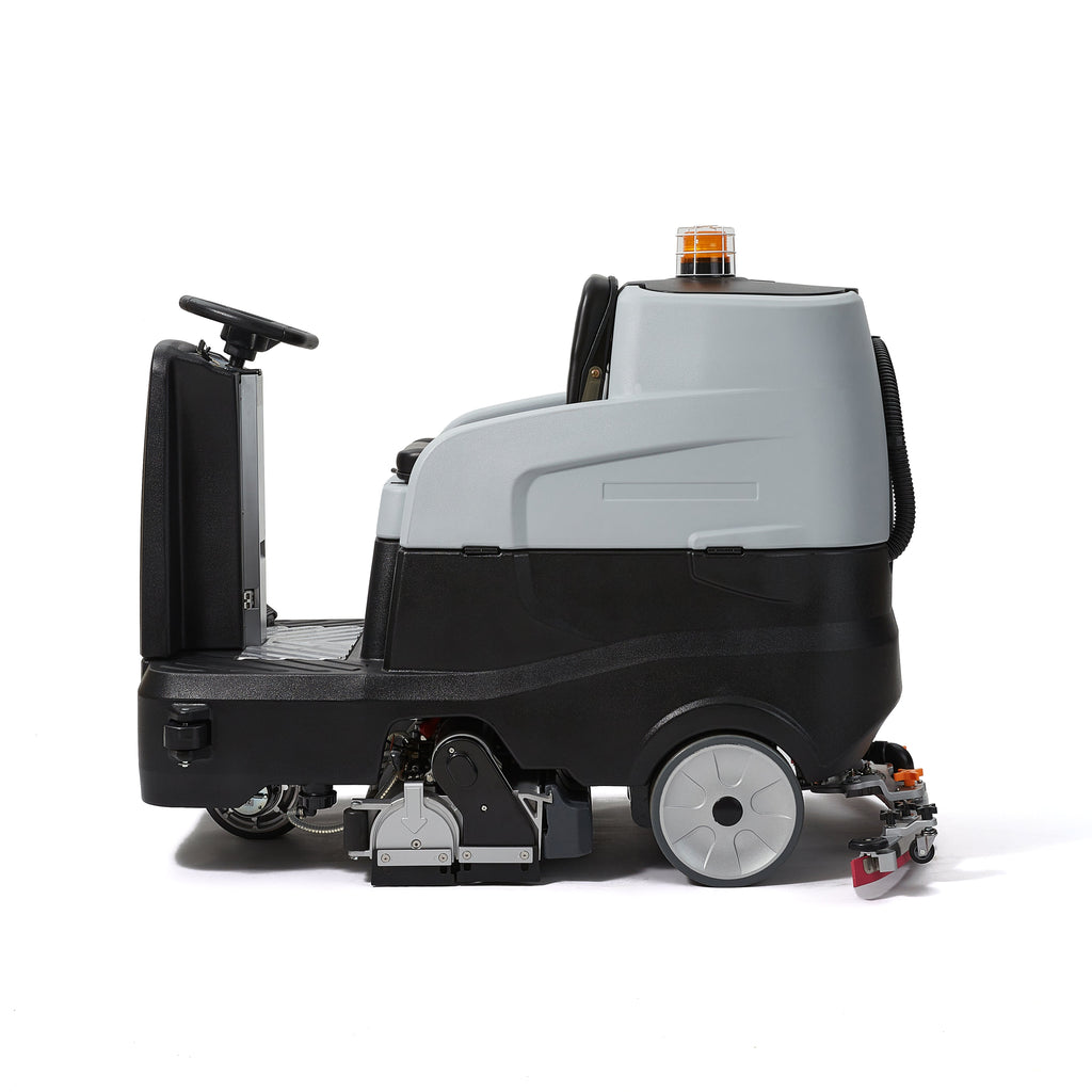 Ride on Sweep & Scrub Floor Cleaning Machine 31.5 in. Cleaning Path, 47 in. Squeegee
