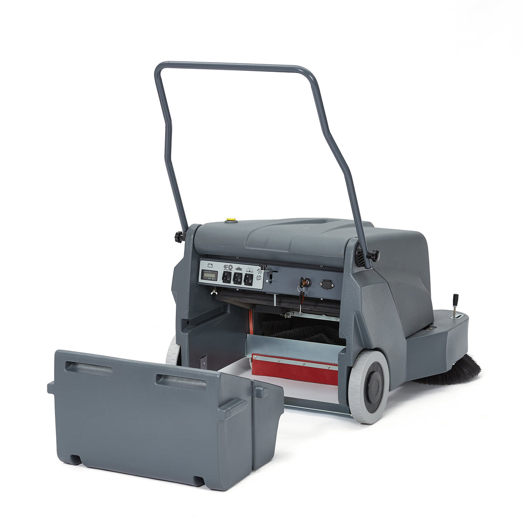 Battery Powered Floor Sweeper - 12 Gallon Capacity - 40" Sweeping Width