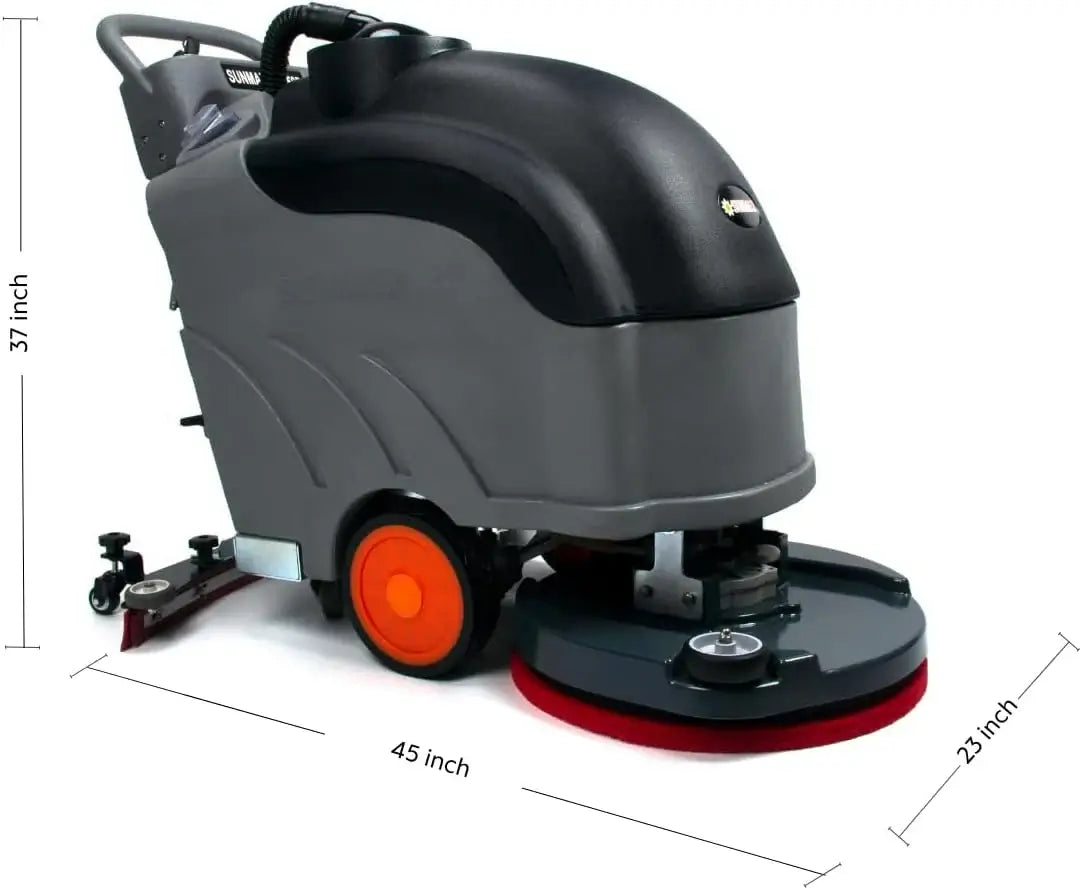 Self-Propelled Floor Scrubber RT50D– 22" Cleaning Path, Automatic Forward/Reverse Drive with Adjustable Speed, 14.5-Gal Tank, Industrial Grade Cleaning Machine