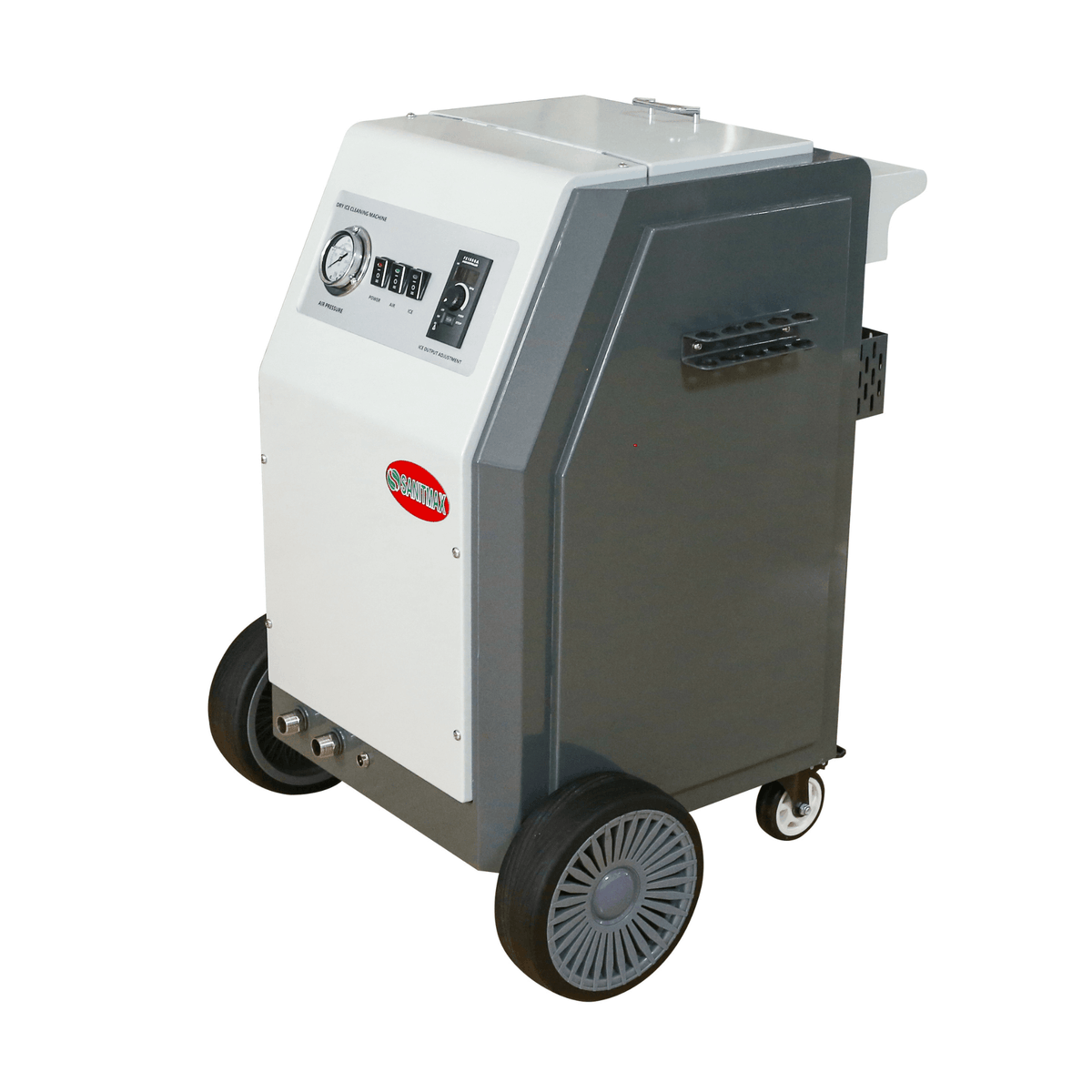 SM2000 Dry Ice Blasting Machine with 44 lb Hopper, Hand Control Spray Gun Kit, 5 Nozzles