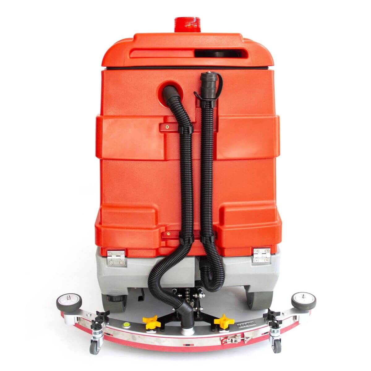 SM860 Ride-On Commercial Floor Scrubber Dryer Machine, 34" Dual Brushes, 37-Gal Sewage Tank, 80,000 Sqft/H Cleaning Efficiency